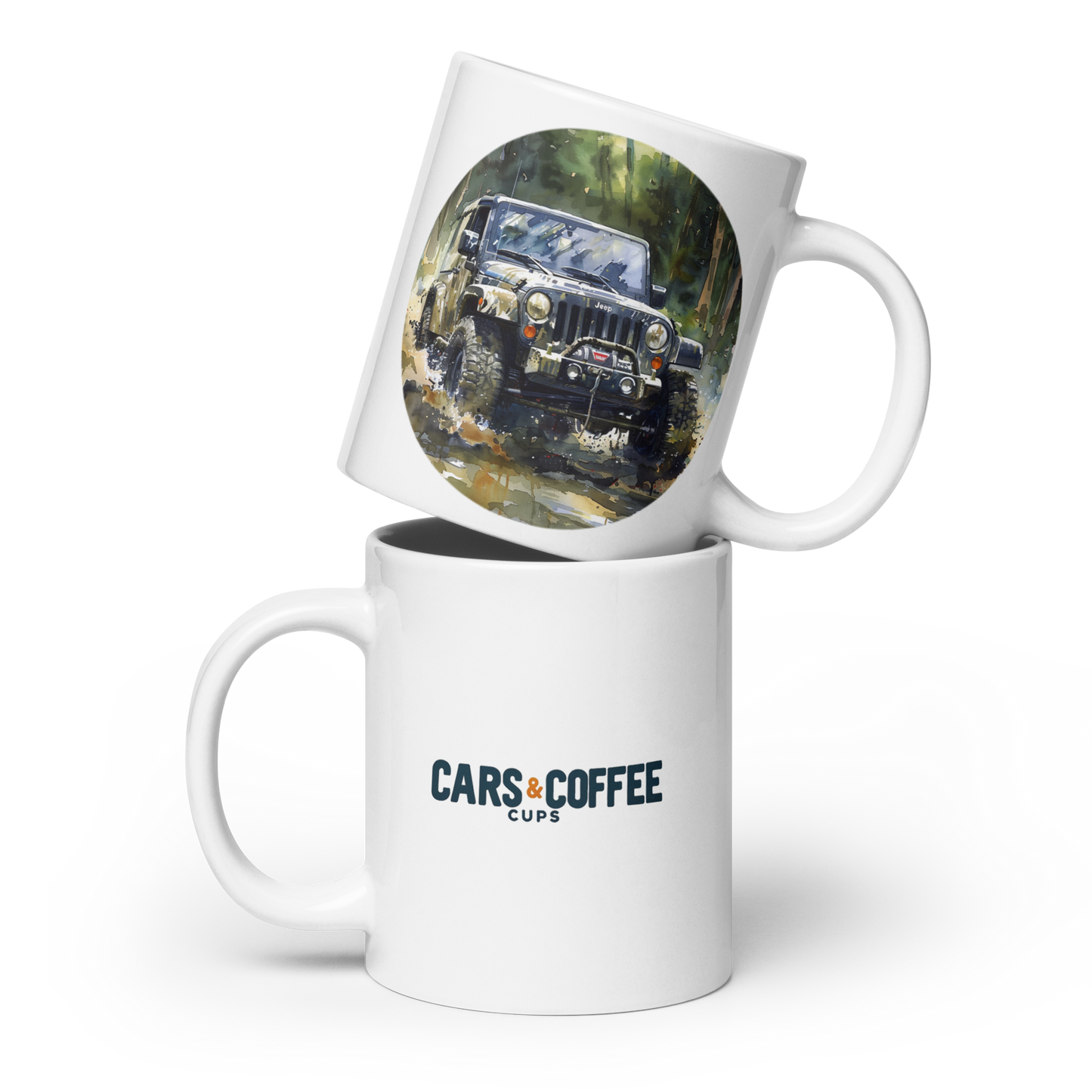 Jeep Wrangler Cars and Coffee Cup