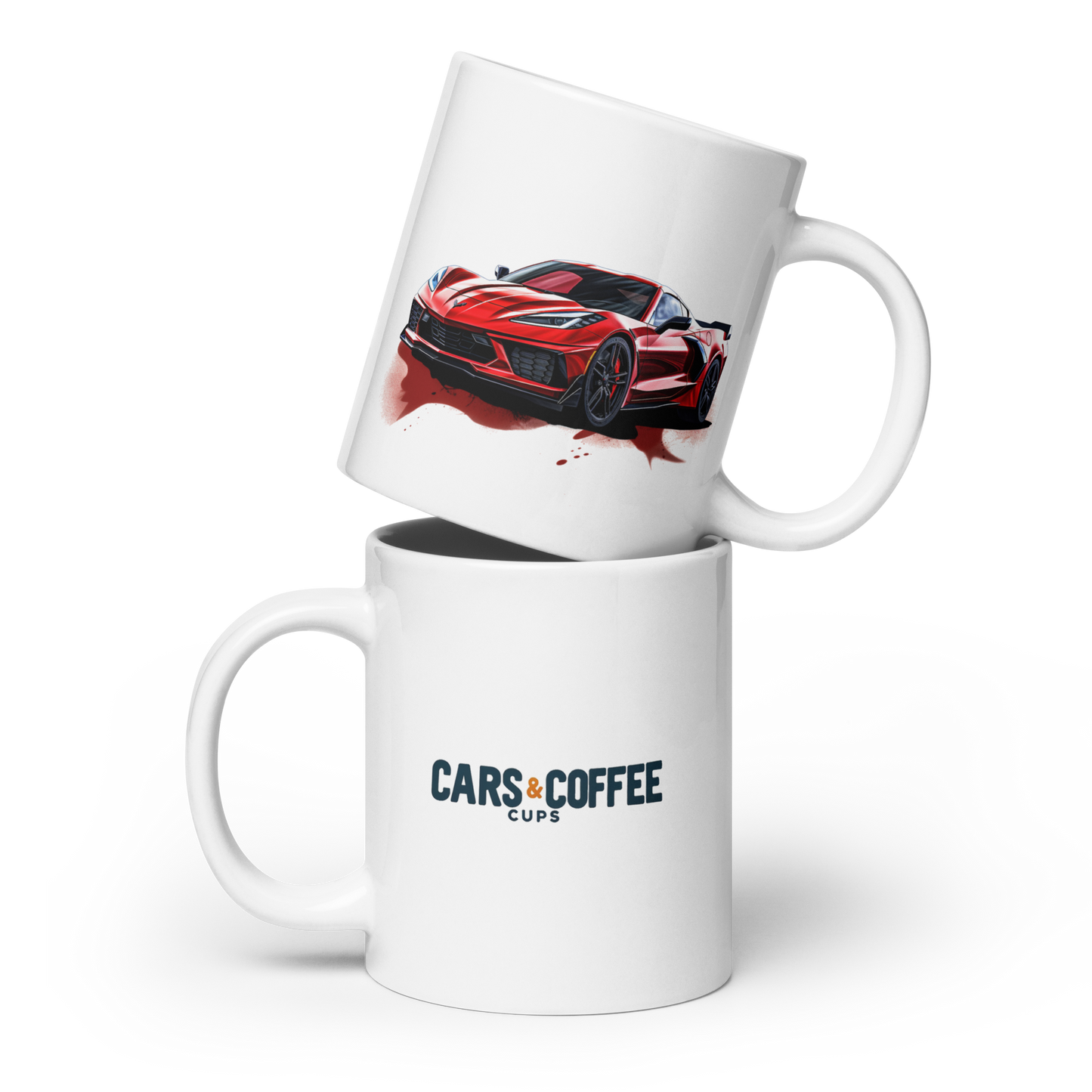 C8 Corvette Cars and Coffee Cup