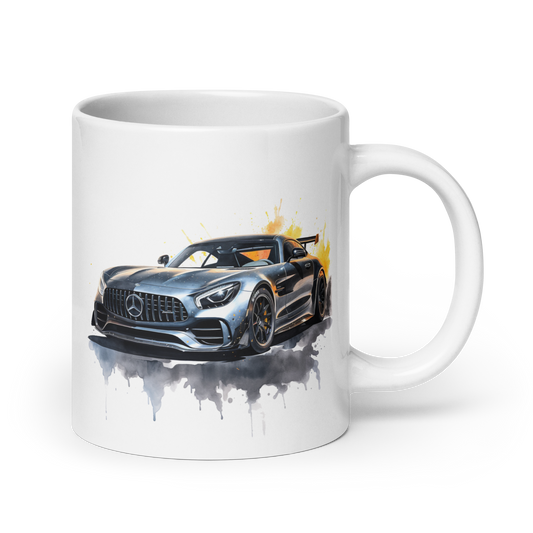 Mercedes AMG GT Black Series Cars and Coffee Cup