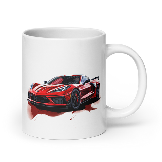 C8 Corvette Cars and Coffee Cup