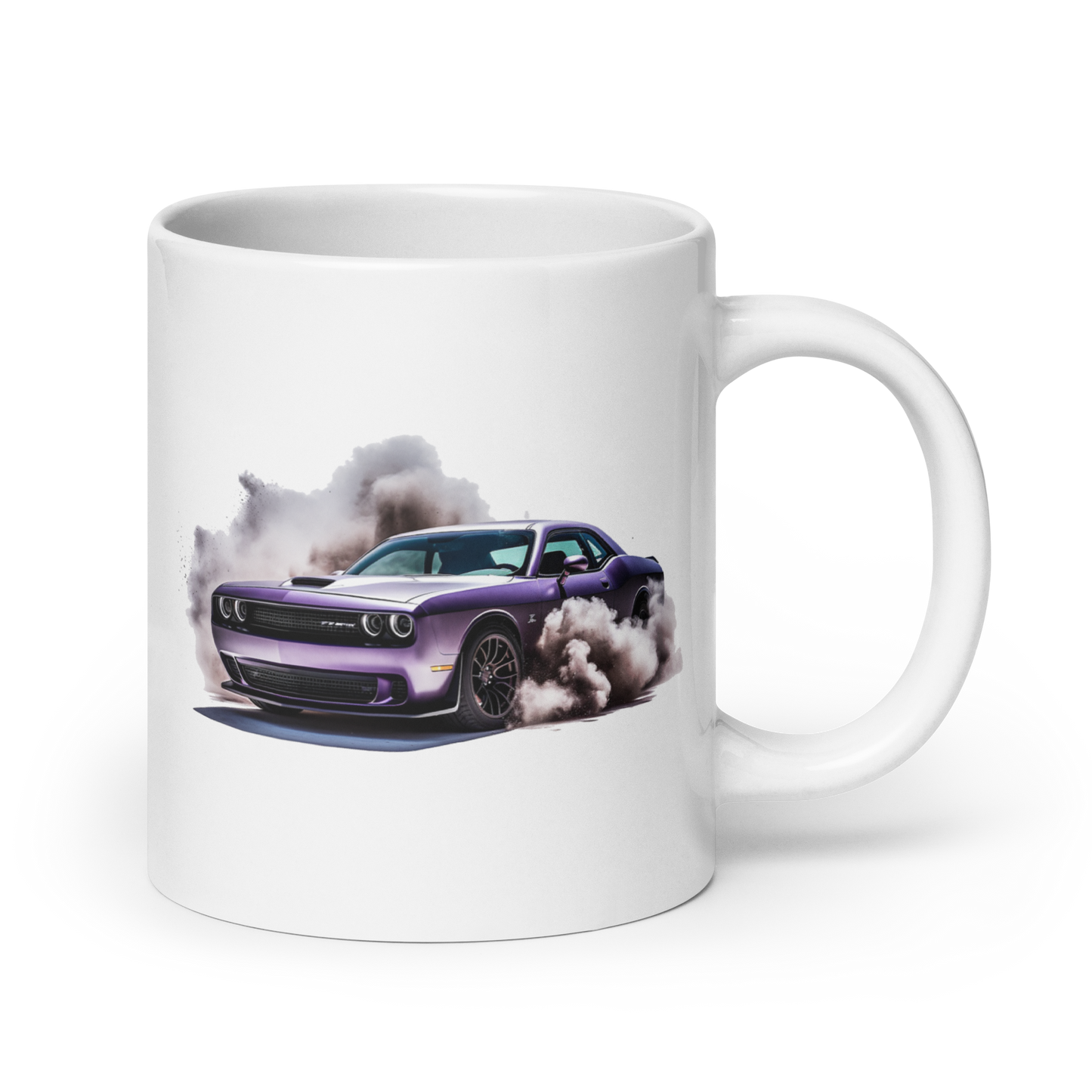 Dodge Challenger Cars And Coffee Cup