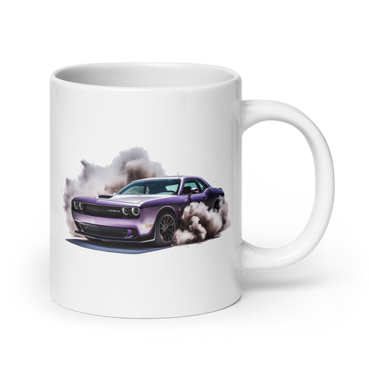 Dodge Challenger Cars And Coffee Cup