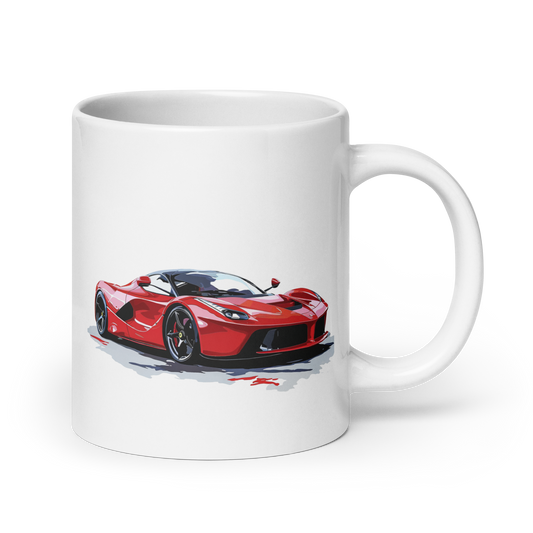 Ferrari LaFerrari Paint By Number Red Cars and Coffee Cup